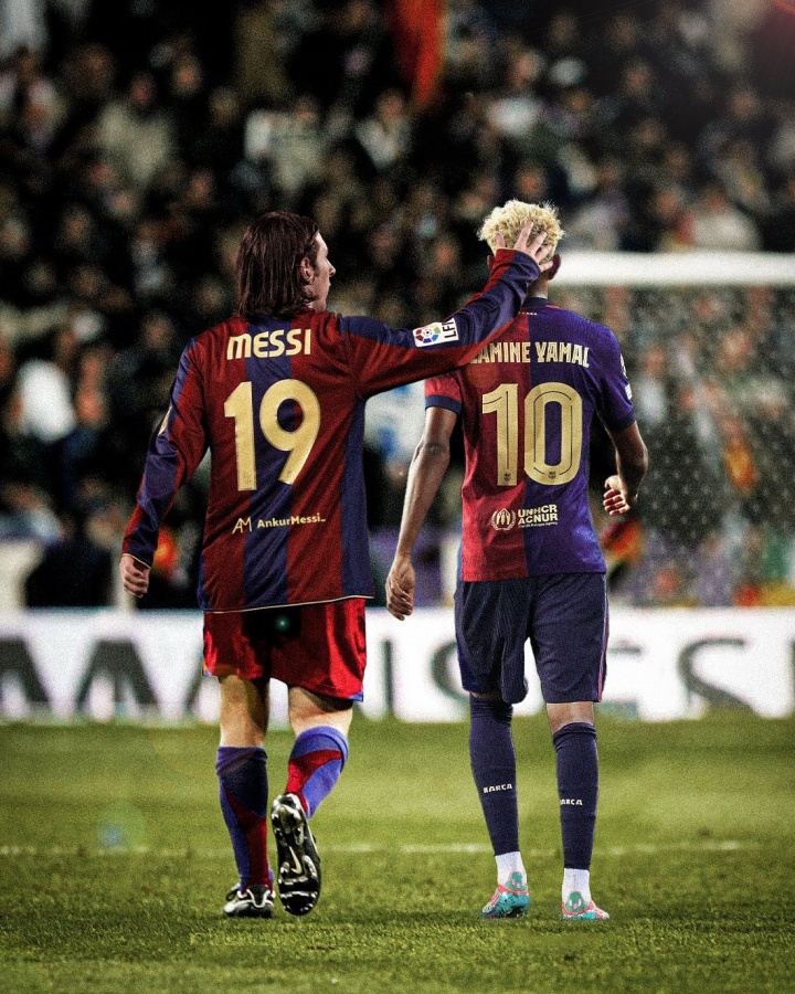 雅馬爾接管了巴塞羅那的第10號(hào)：梅西 羅納爾多 里瓦爾多 馬拉多納.